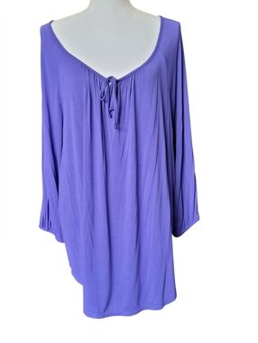 Lane Bryant Boho Peasant Tunic Top